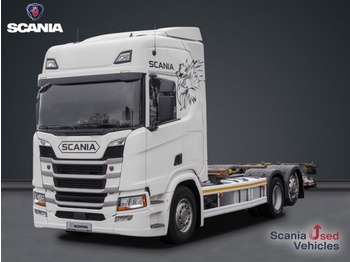 SCANIA R 410 B6x2*4NB LBW, Lenkachse, Standklima - грузовик-контейнеровоз/ сменный кузов