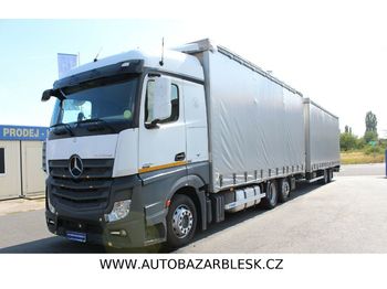 Тентованный грузовик Mercedes-Benz ACTROS 2542 AUTOMAT EURO VI + PANAV TV18 L BPW: фото 1