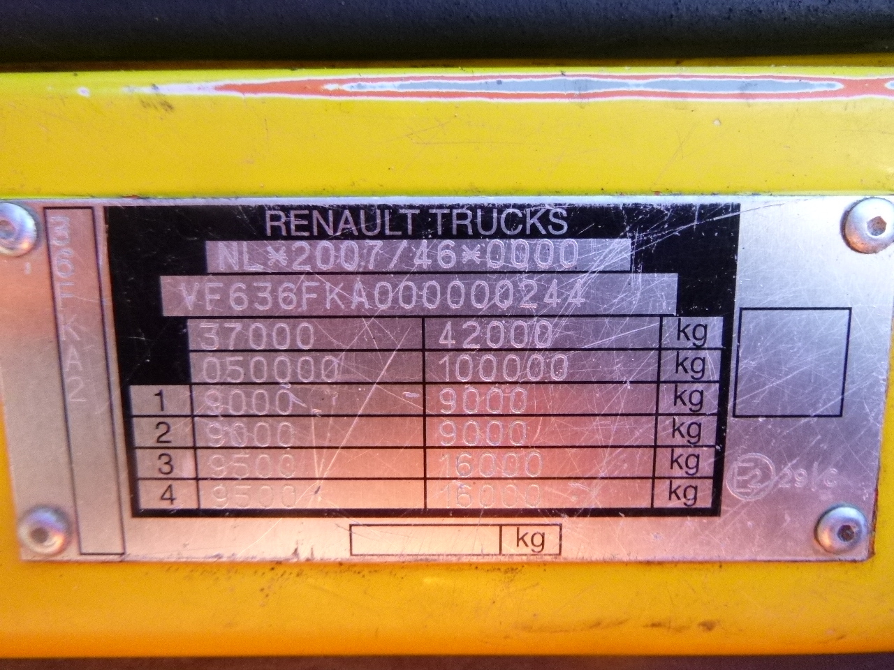 Крюковой мультилифт Renault Kerax 520.42 8x4 Euro 5 container hook: фото 33