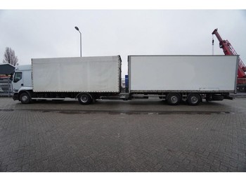 Тентованный грузовик Renault PREMIUM 450 dxi Tautliner truck in combi with Closed box trailer: фото 1