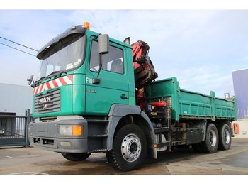 Самосвал MAN 33.364 DF + CRANE 12 T/M (3xH.)