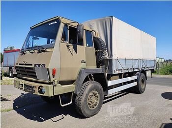Тентованный грузовик - Steyr 1291.320 P43M 4x4 Pritsche und Hebebühne: фото 1