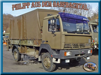  Steyr - Steyr 12S18 Allrad mit Ladekran am Heck - Тентованный грузовик
