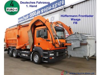 Мусоровоз для транспортировки мусора MAN TGA 26.320 Hüffermann Frontlader mit Waage*31m³*: фото 1