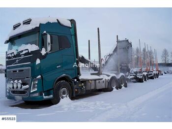 VOLVO FH16 Timber truck with 5-axled MVB trailer - Лесной прицеп