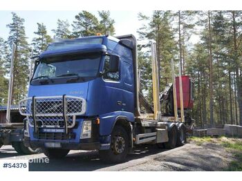 VOLVO FH520 6X4 Timber truck with Loglift crane - Лесной прицеп