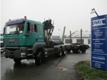 Лесовоз MAN TGA33.430 6x6 EURO 3 + Lemex