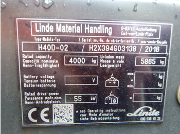 Linde H-40-D-02 - Дизельный погрузчик: фото 3