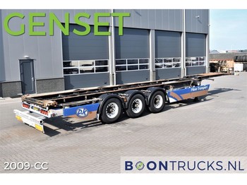 Полуприцеп-контейнеровоз/ Сменный кузов Groenewegen + GENSET (2007) | 40-45ft CHASSIS * APK 09-2022: фото 1