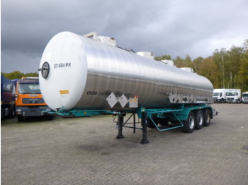 Полуприцеп-цистерна для транспортировки химикатов Magyar Chemical tank inox 32 m3 / 4 comp ADR valid till 28/02/2022: фото 1