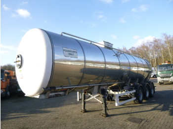 Полуприцеп-цистерна для транспортировки пищевых продуктов Magyar Food tank inox 30 m3 / 1 comp: фото 1