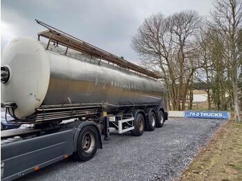 Полуприцеп-цистерна для транспортировки молока Magyar Tank in Edelstahl isoliert - 33900L- FOODSTUFF: фото 1