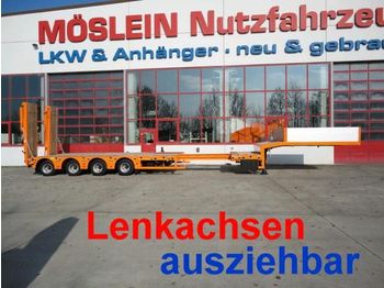 Новый Низкорамный полуприцеп для транспортировки тяжёлой техники Möslein 4 Achs Satteltieflader, ausziehbar: фото 1