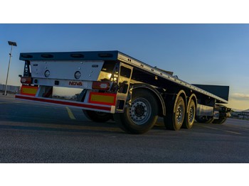 Полуприцеп бортовой/ платформа Nova NEW MECHANIC STEERING FLATBED FOR CONCRETE BLOCK