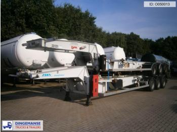 Asca 3-axle tank container trailer 20 ft. ADR/GGVS - Полуприцеп-контейнеровоз/ Сменный кузов