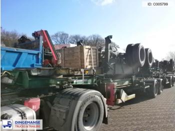 Trouillet Extendable bi-train container trailer 20 ft - Полуприцеп-контейнеровоз/ Сменный кузов
