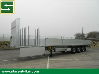 Новый Полуприцеп бортовой/ Платформа Schmitz Cargobull Baustofftrailer, Rungen, 80cm Bordwände: фото 1