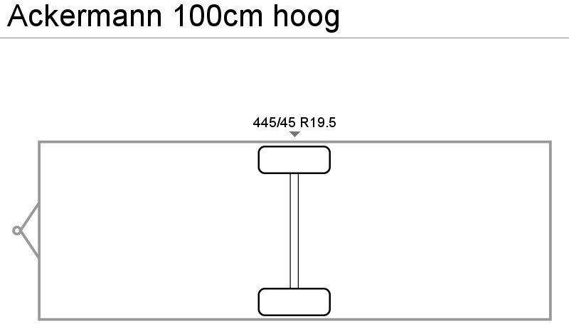 Прицеп подкатная тележка Ackermann 100cm hoog: фото 11