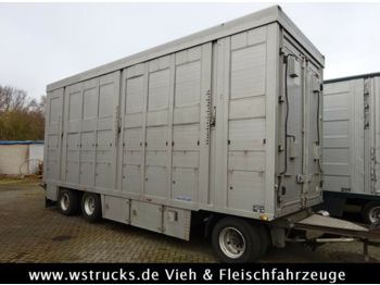 Прицеп для перевозки животных Menke 2 Stock Ausahrbares Dach Vollalu  7,50m: фото 1