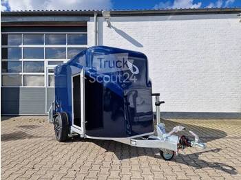  Cheval Liberté - schöner blauer Anhänger aerodynamisch Leichtmetallräder Heckrampe Tür - Прицеп-фургон