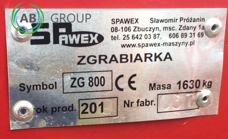 Новый Сеноворошилка Spawex KREISELSCHWADER TAJFUN ZG-800 / ROTORY RAKE: фото 6