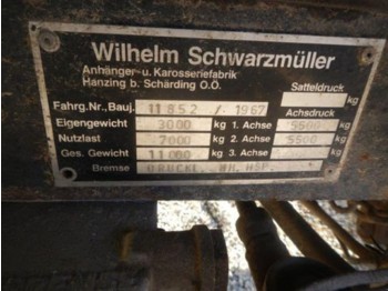 Schwarzmüller 2-Achsanhänger 2350x6000 Privatverkauf - Сельскохозяйственный прицеп