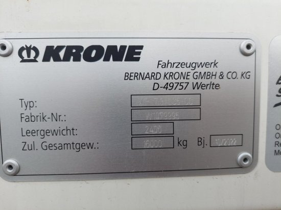 Новый Тентованный кузов Krone Wechselpritsche 7,30 Meter , XL Zertifikat, mehrere Stück voranden: фото 9