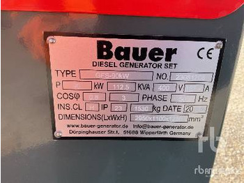BAUER GFS-90 112 kVA (Unused) - Электрогенератор: фото 5