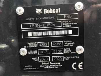 Мини-экскаватор BOBCAT E45: фото 4