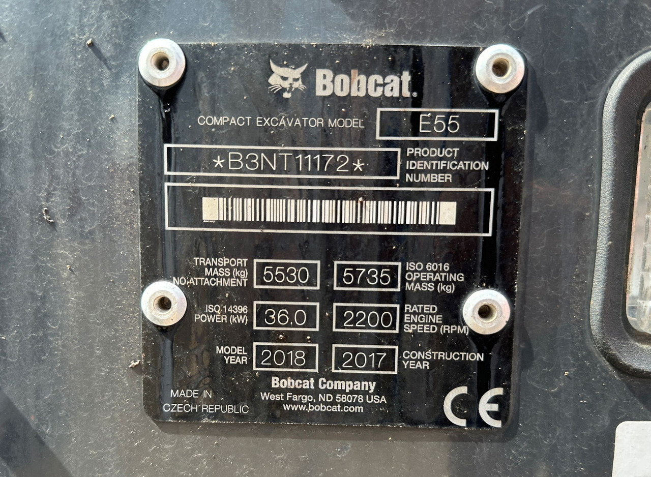 BOBCAT E55 лизинг BOBCAT E55: фото 12