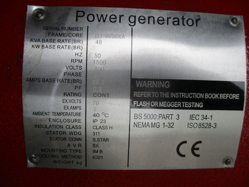 Новый Электрогенератор Diversen Ellite ELT68/380EA , New Diesel generator , 48 KVA ,3 phase , 2 Pieces in stock: фото 15