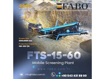 Новый Мобильная дробилка FABO FTS 15-60 Mobile Screening Plant | Tracked Screening Plant | Ready In Stock: фото 1