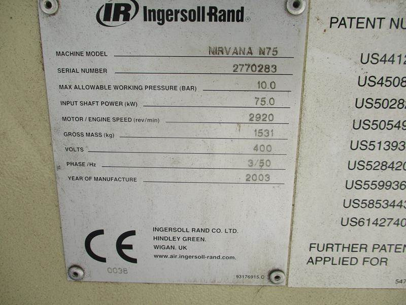 Воздушный компрессор Ingersoll Rand N 75: фото 11