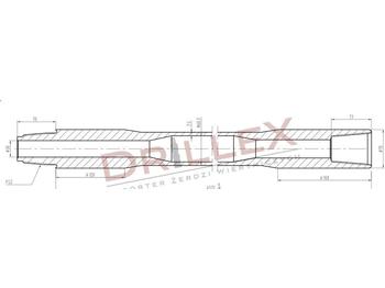 Техника для горизонтального бурения Vermeer D33x44,D36x50 FS1 4,5m Drill pipes, żerdzie: фото 1