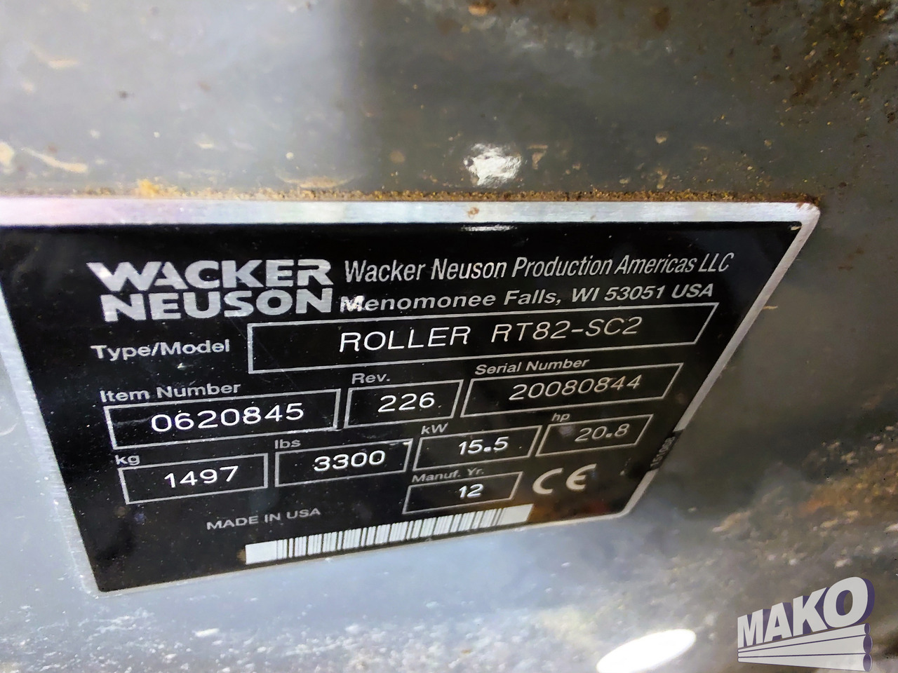 Wacker Neuson RT 82 SC2 лизинг Wacker Neuson RT 82 SC2: фото 9