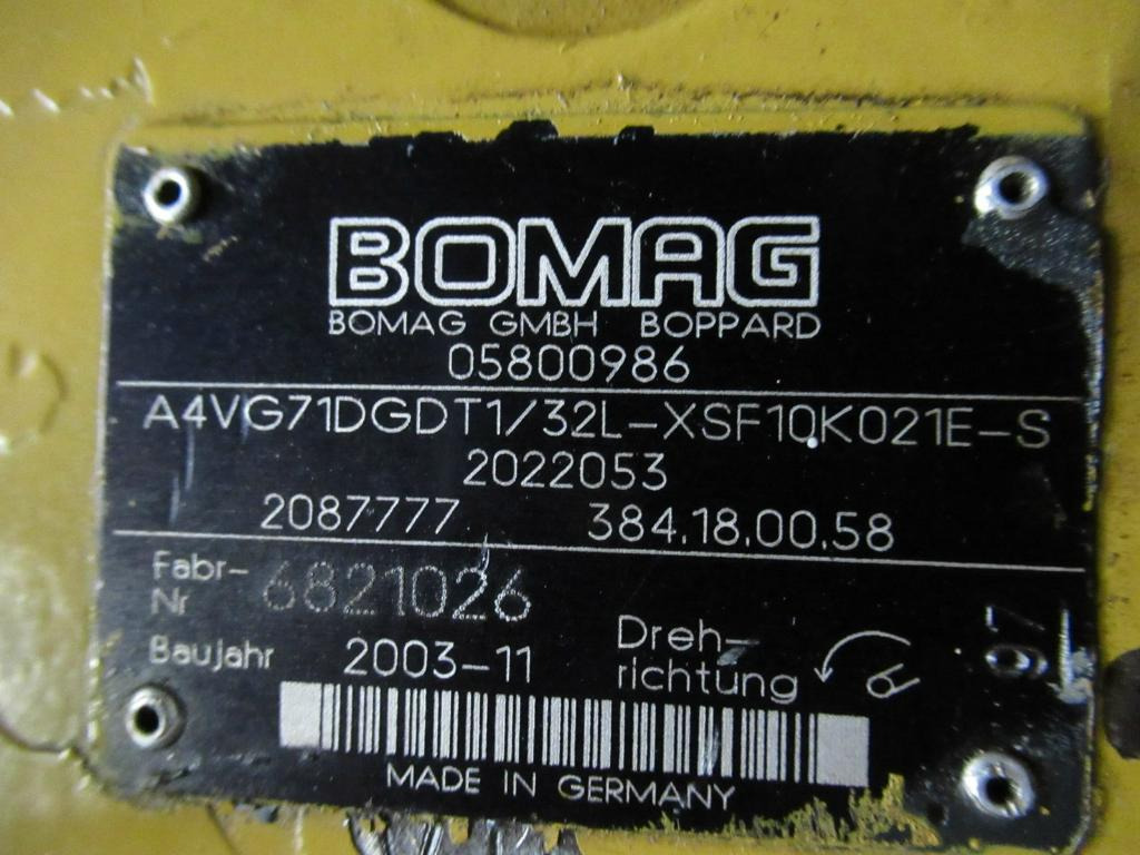 Гидравлический насос для Строительной техники Bomag A4VG71DGDT1/32L-XSF10K021E-S -: фото 7
