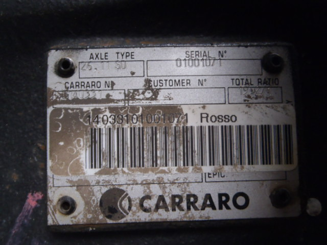 Передняя ось для Строительной техники Carraro 26.11SD -: фото 3