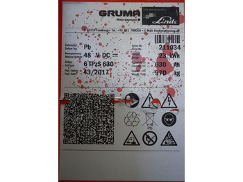 Аккумулятор GRUMA 48 Volt 6 PzS 630 Ah: фото 5