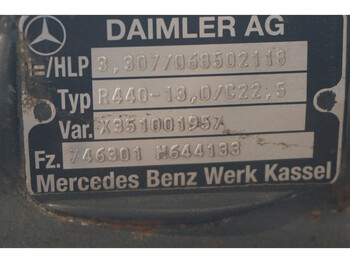 Задняя ось для Грузовиков Mercedes-Benz R440-13/C22.5 43/13: фото 4