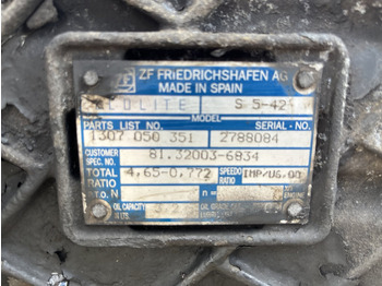 Коробка передач и запчасти для Грузовиков S5-42,9S1310,FSO-8309A MAN: фото 5
