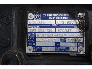 Коробка передач для Грузовиков ZF 6S850OD L2000 SAE2: фото 5