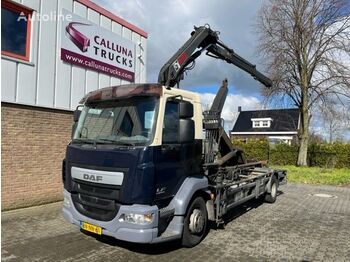 DAF FA LF55.180 hook + Hiab Crane - Крюковой мультилифт: фото 1