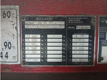 Полуприцеп лесовоз Billaud: фото 5 Полуприцеп лесовоз Billaud: фото 5