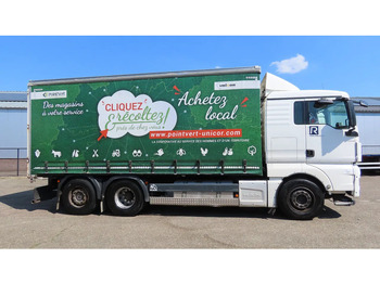 Тентованный грузовик MAN TGX 18.480 446577 KM! RETARDER+ liftaxel + moving axel: фото 5