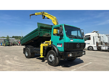 Самосвал, Автоманипулятор Mercedes-Benz SK 1722 (4X4 / LAMES / GRAND PONT / GRUE / TRES PROPRE / BIG HUB / STEEL SUSP. / V6): фото 3