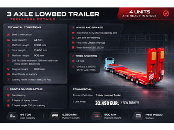 Низкорамный полуприцеп