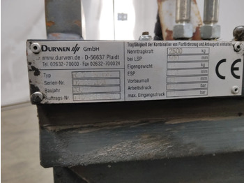 Навесное оборудование для Погрузочно-разгрузочной техники Durwen RZV25GS: фото 2