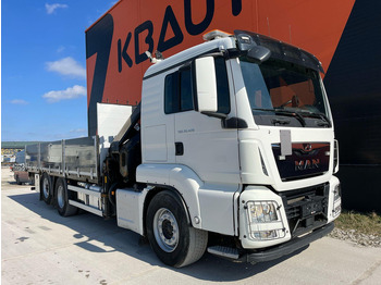 Грузовик бортовой/ Платформа, Автоманипулятор MAN TGS 26.420 6x2*4 HIAB 302E-6 / PLATFORM L=6532 mm: фото 4