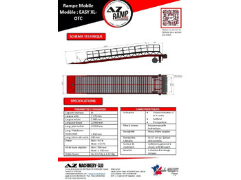 Новый Погрузочная рампа AZ RAMP-EASY XL-8 OTC . Mobil Loading Ramp  WIDE With Level Off, 8 t Capacity: фото 2