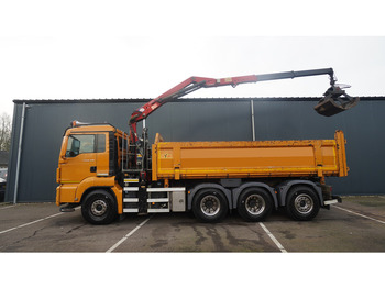 Автоманипулятор MAN TGS 35-440 8X4 2 SIDE TIPPER WITH HMF Z 1943 CRANE 415.000KM: фото 2